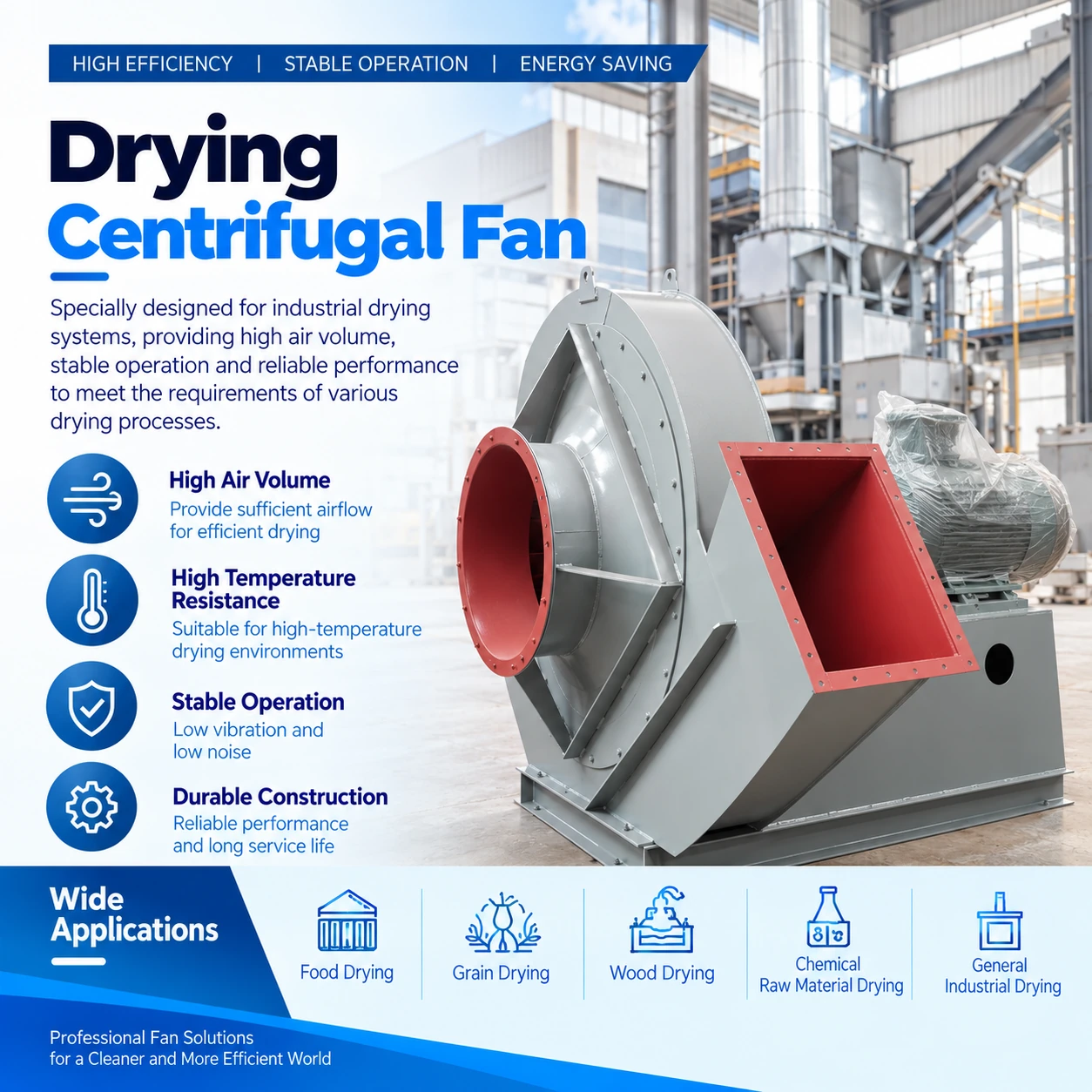 Drying Centrifugal Fan detail rendering